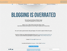Tablet Screenshot of bloggingisoverrated.com